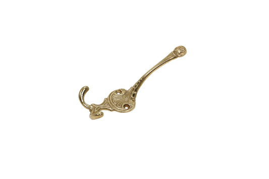 Axis Brass Double Hook – Bold Utility in Sculpted Form