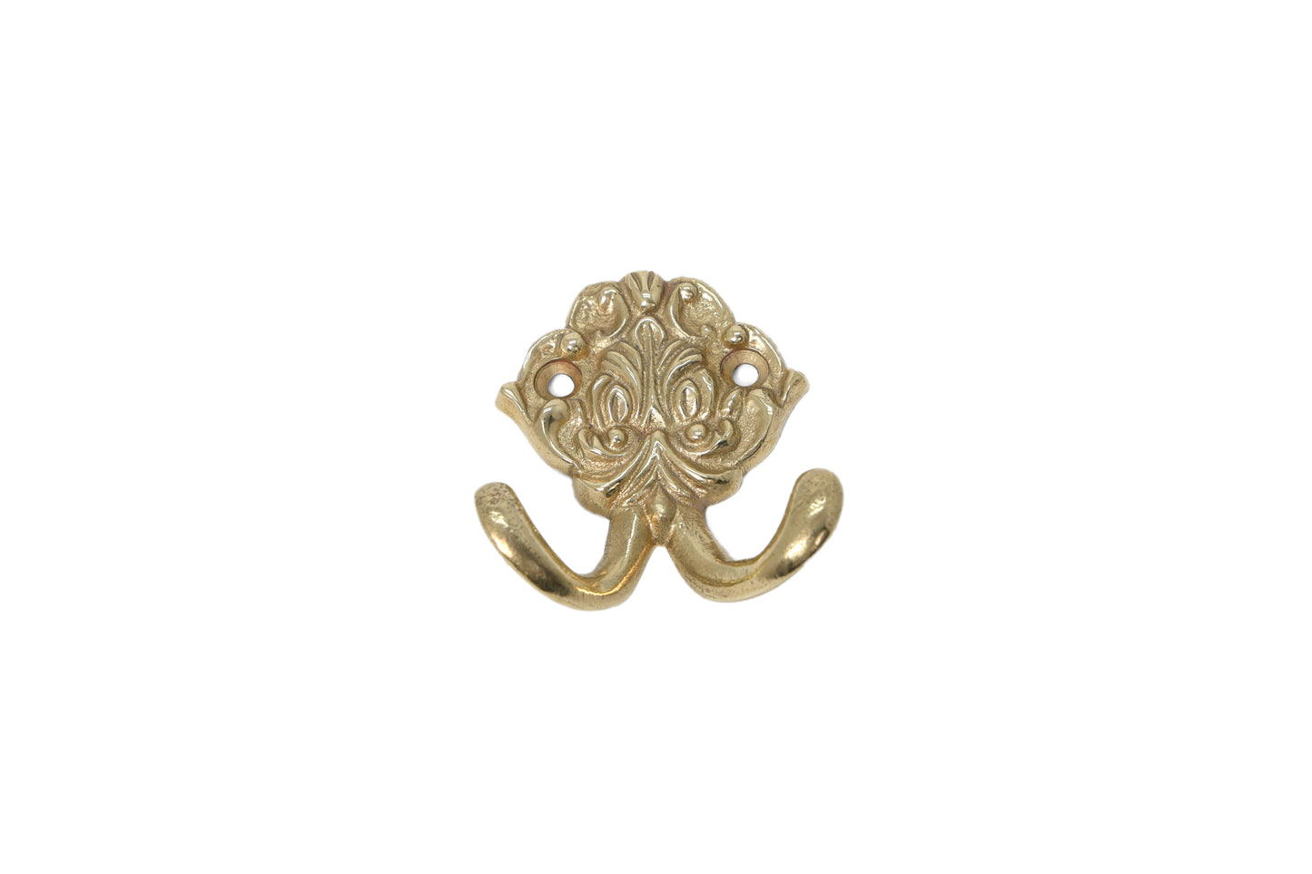 Halo Twin Brass Hook – Compact Modern Double Hook
