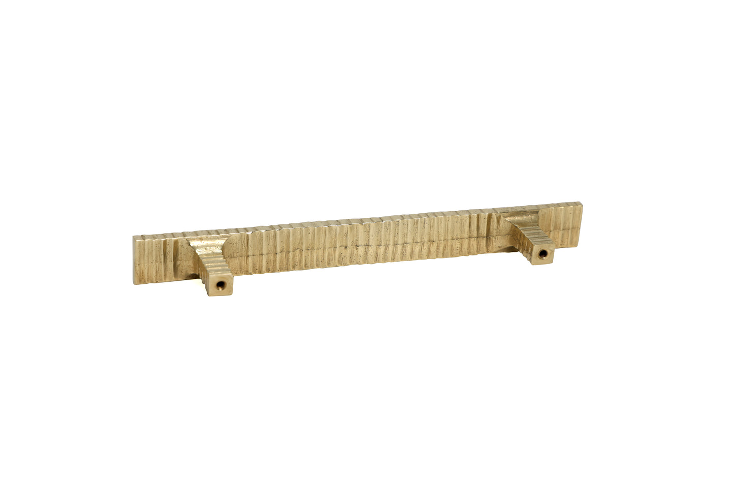 Ribbed Metallic Brass Drawer Pull – Timeless Texture in Five Sizes