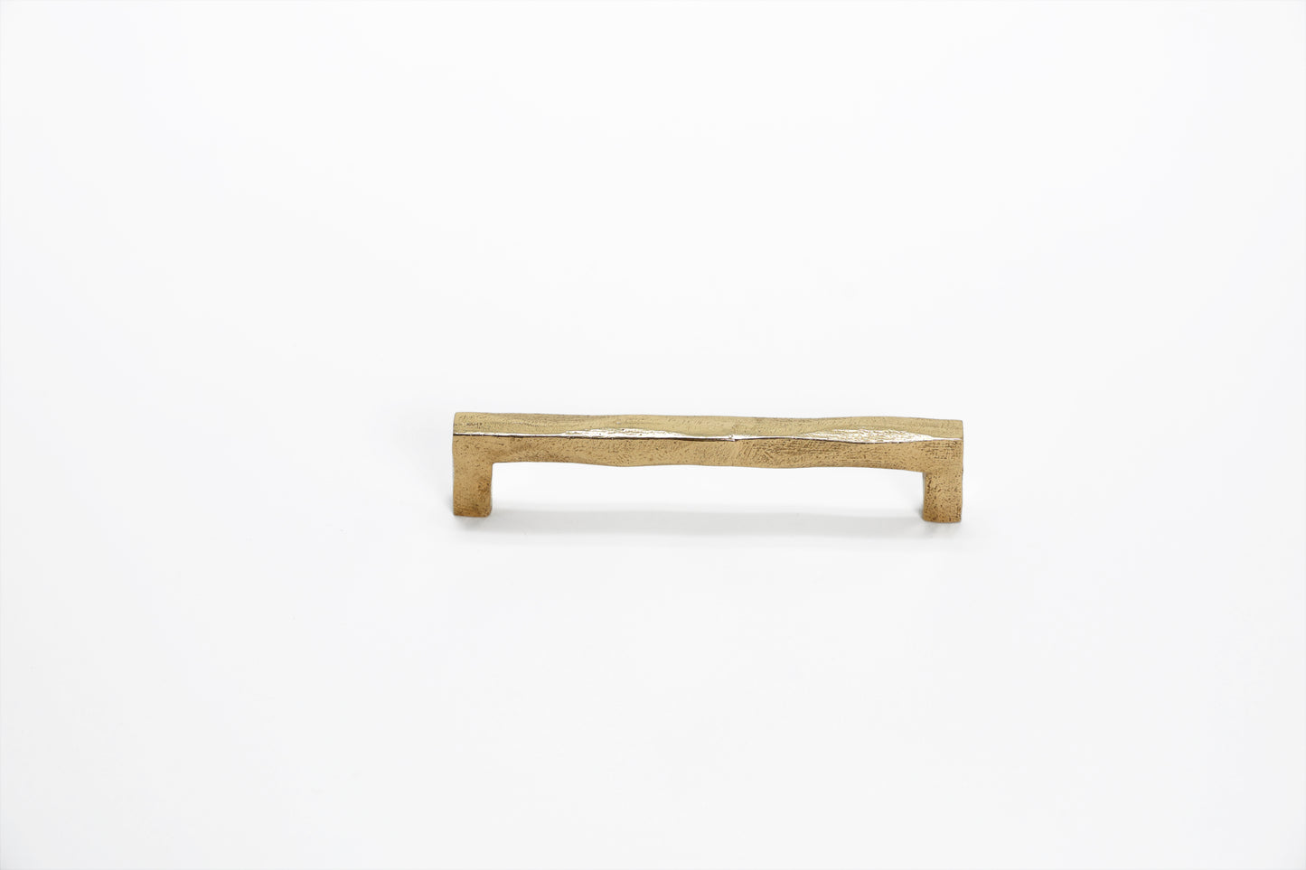 Handmade Square Wabi-Sabi Handle – Imperfectly Beautiful Brass Pull in 5 Sizes | The Bespoke Crafts