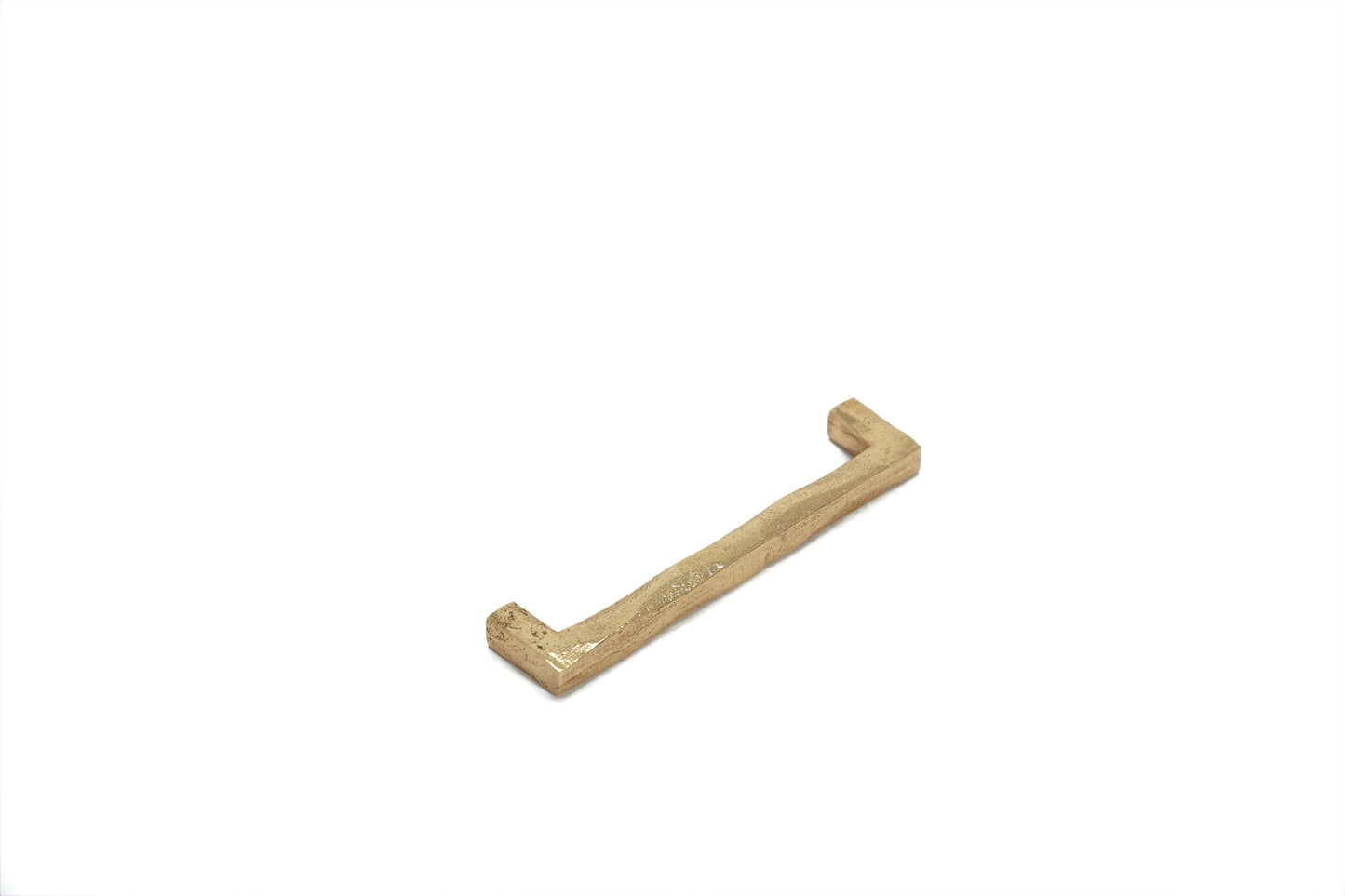 Handmade Square Wabi-Sabi Handle – Imperfectly Beautiful Brass Pull in 5 Sizes | The Bespoke Crafts