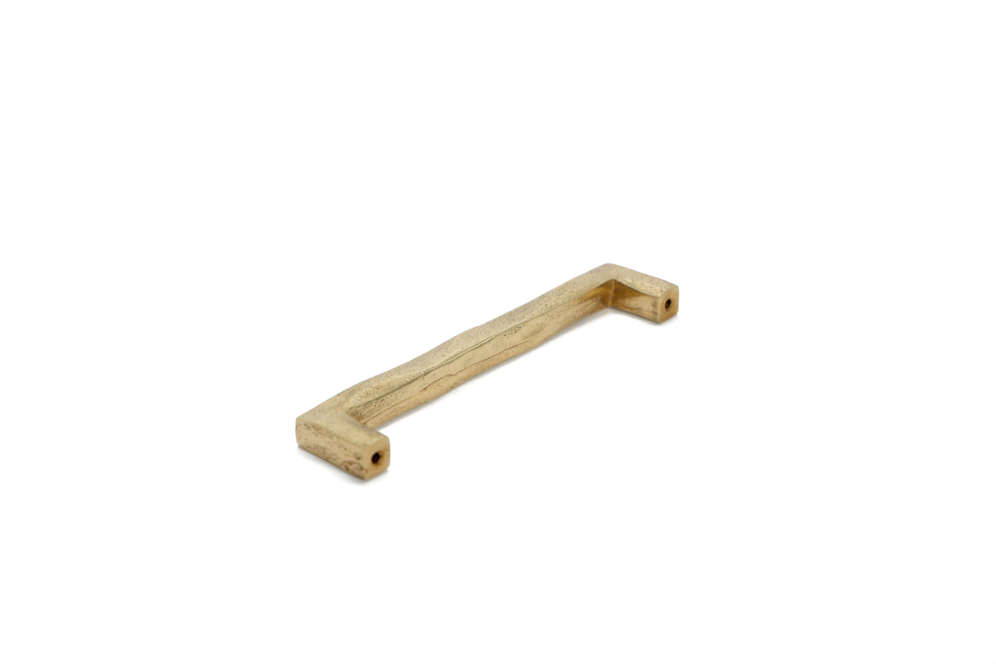 Handmade Square Wabi-Sabi Handle – Imperfectly Beautiful Brass Pull in 5 Sizes | The Bespoke Crafts
