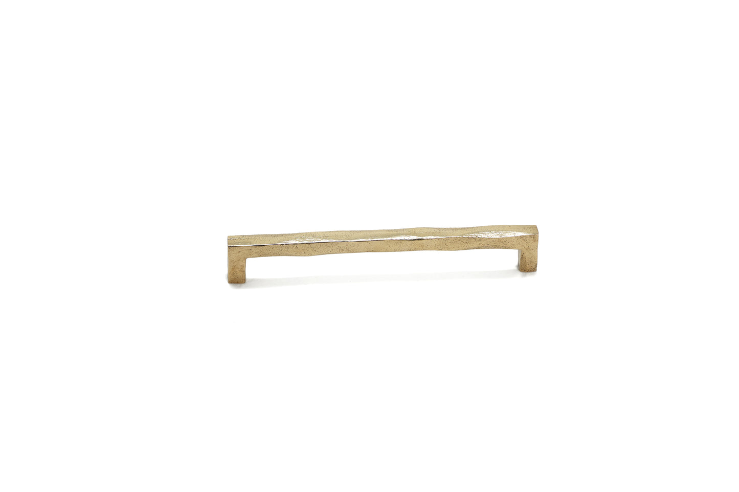 Handmade Square Wabi-Sabi Handle – Imperfectly Beautiful Brass Pull in 5 Sizes | The Bespoke Crafts