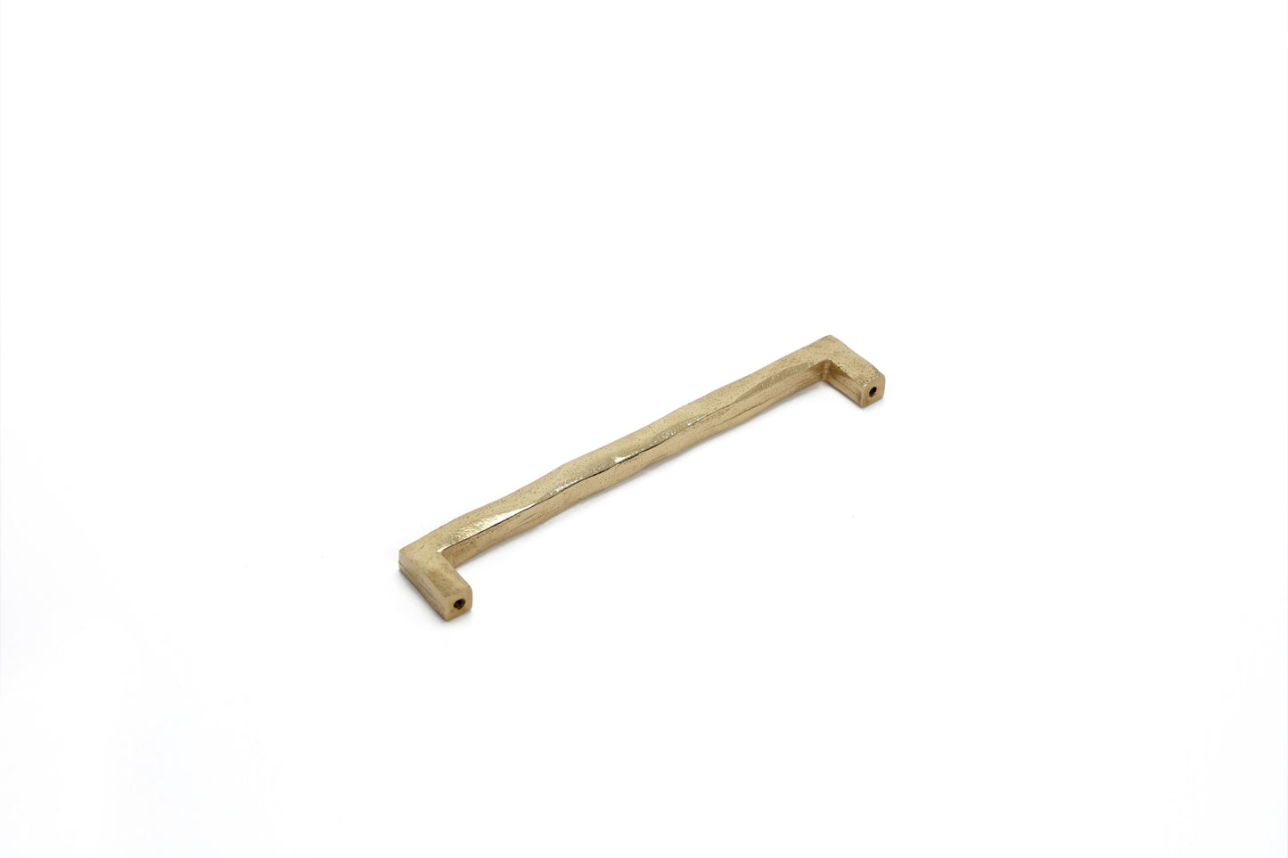 Handmade Square Wabi-Sabi Handle – Imperfectly Beautiful Brass Pull in 5 Sizes | The Bespoke Crafts