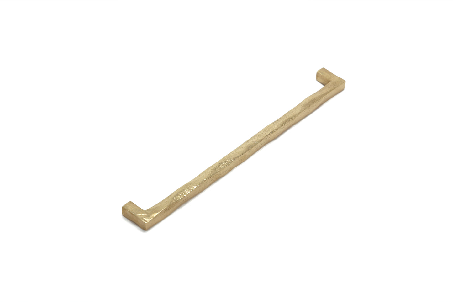 Handmade Square Wabi-Sabi Handle – Imperfectly Beautiful Brass Pull in 5 Sizes | The Bespoke Crafts