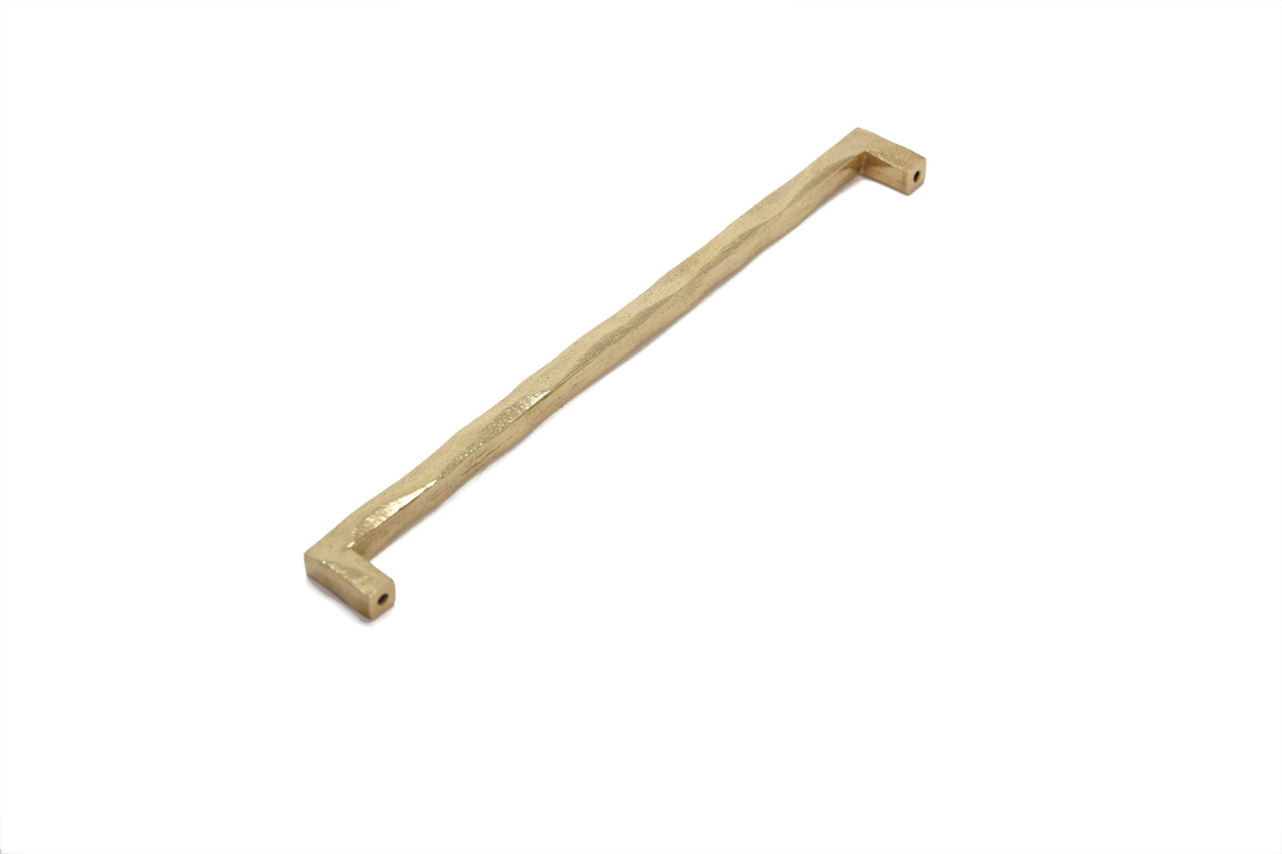 Handmade Square Wabi-Sabi Handle – Imperfectly Beautiful Brass Pull in 5 Sizes | The Bespoke Crafts