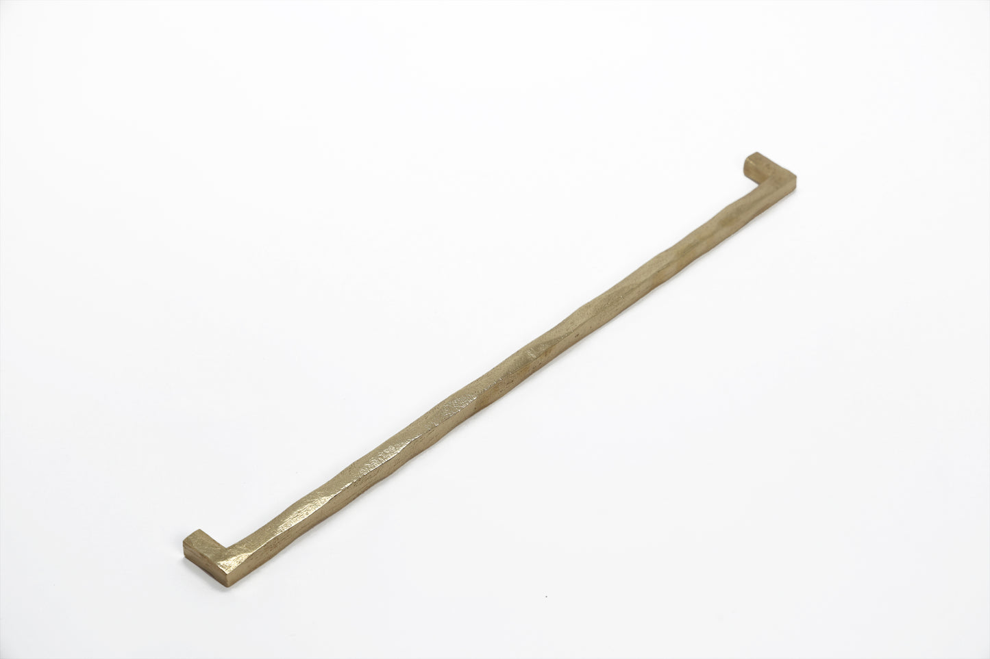 Handmade Square Wabi-Sabi Handle – Imperfectly Beautiful Brass Pull in 5 Sizes | The Bespoke Crafts