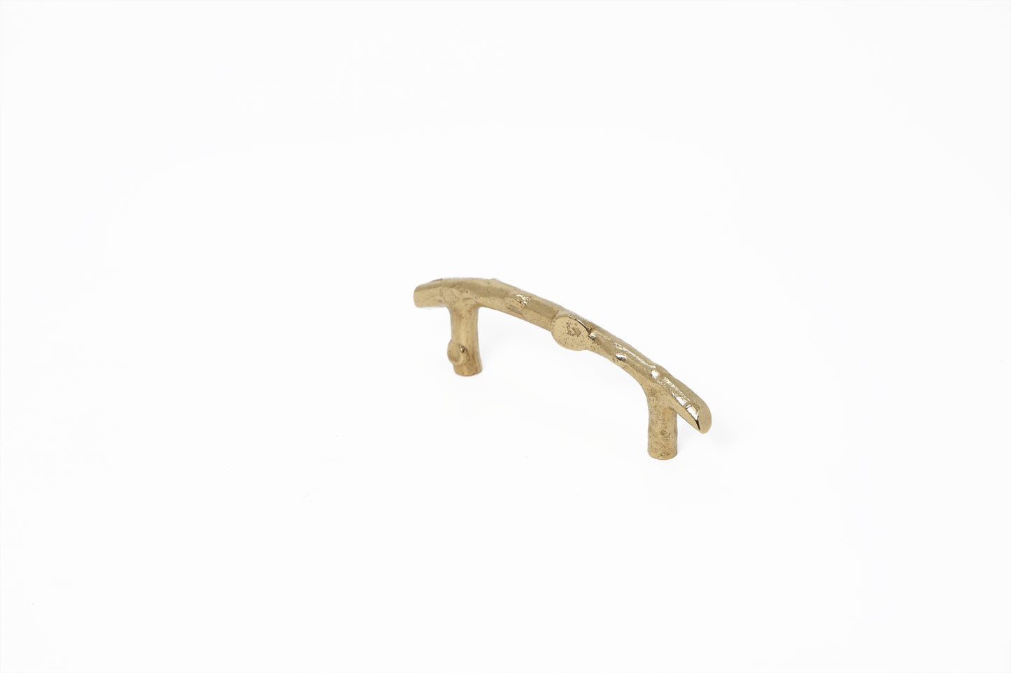 American Hornbeam Brass Pull – Nature-Inspired Textured Handle in 4 Sizes | The Bespoke Crafts
