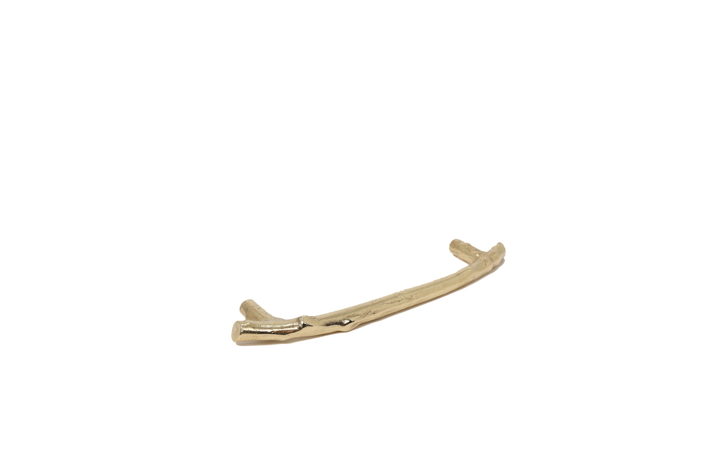 American Hornbeam Brass Pull – Nature-Inspired Textured Handle in 4 Sizes | The Bespoke Crafts