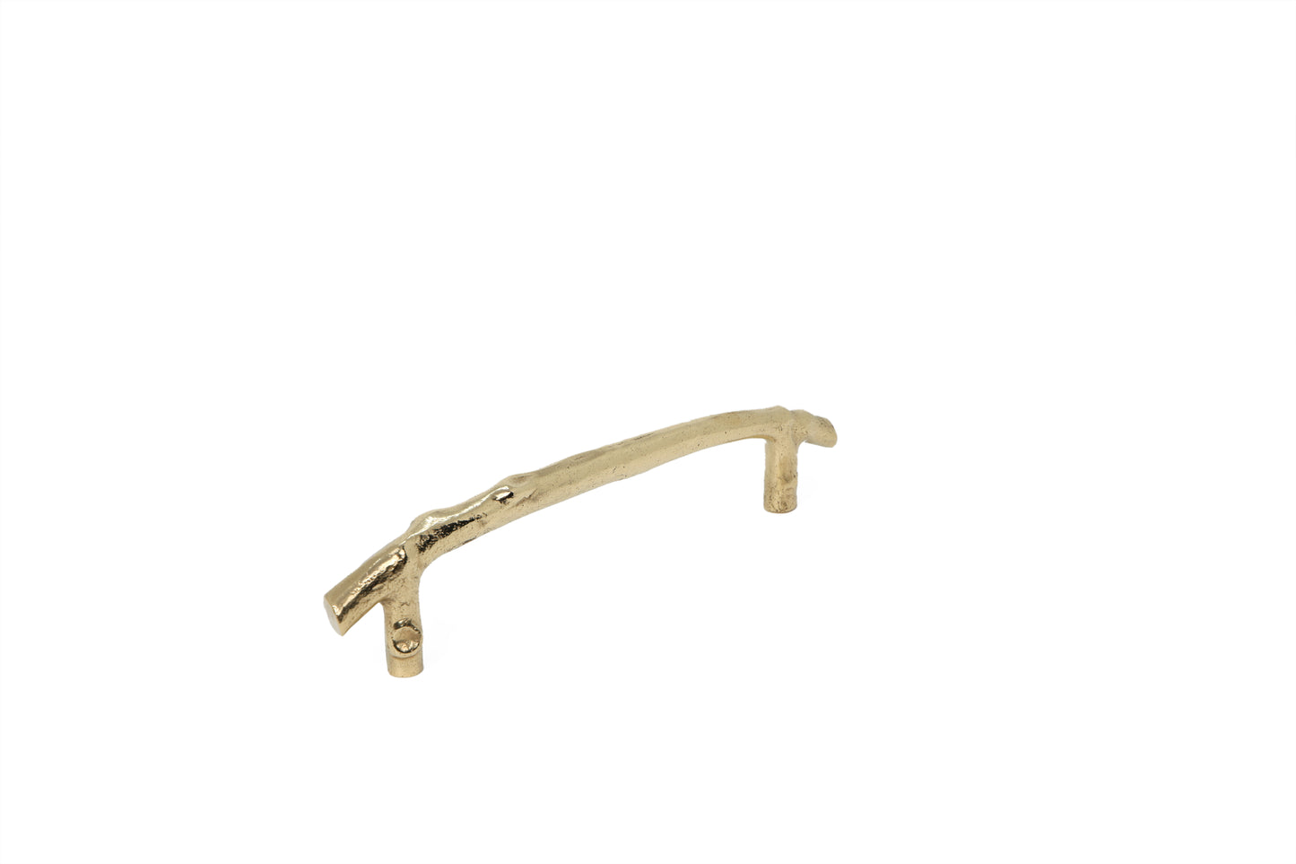 American Hornbeam Brass Pull – Nature-Inspired Textured Handle in 4 Sizes | The Bespoke Crafts