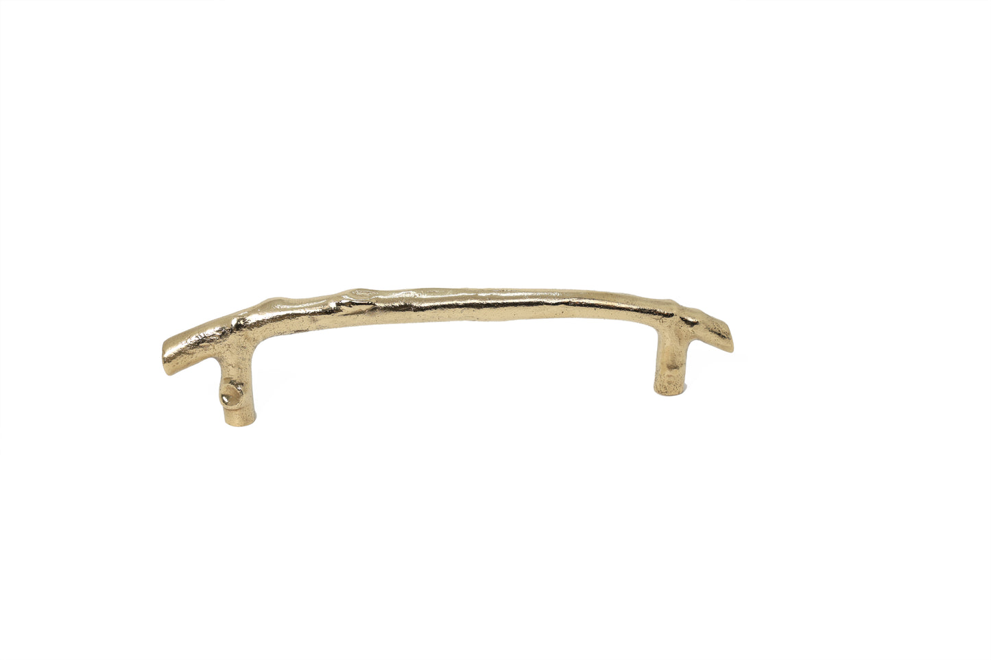 American Hornbeam Brass Pull – Nature-Inspired Textured Handle in 4 Sizes | The Bespoke Crafts