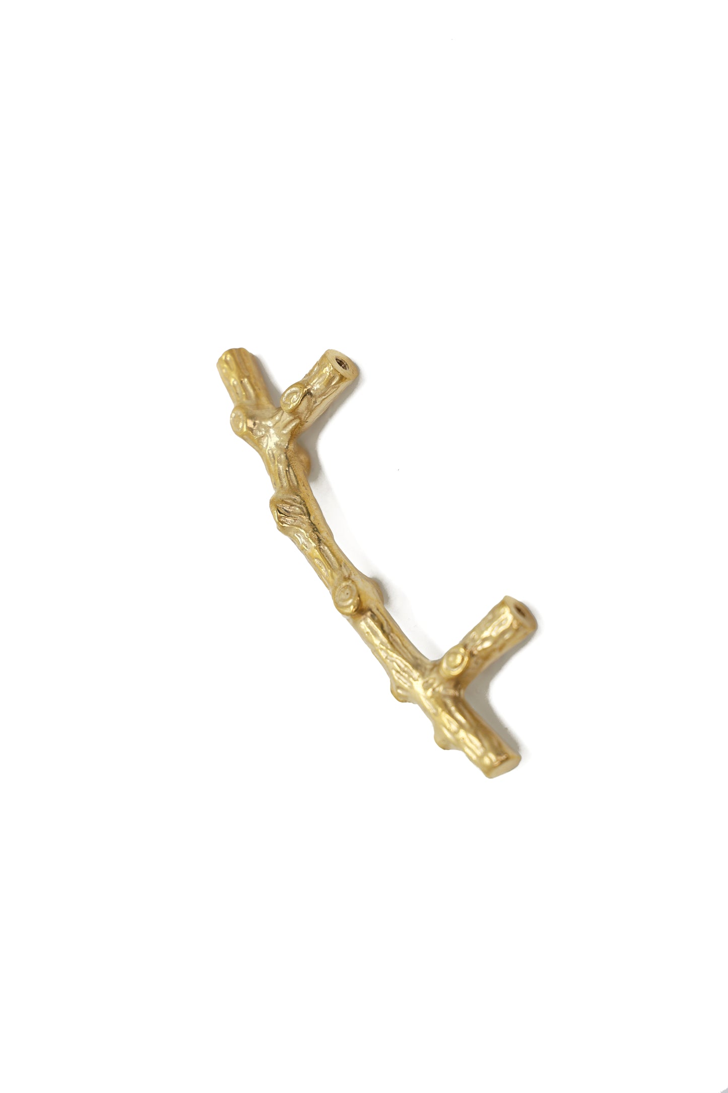 Gold Twig Brass Pull – Nature-Inspired Solid Brass Handle in Three Sizes | The Bespoke Crafts