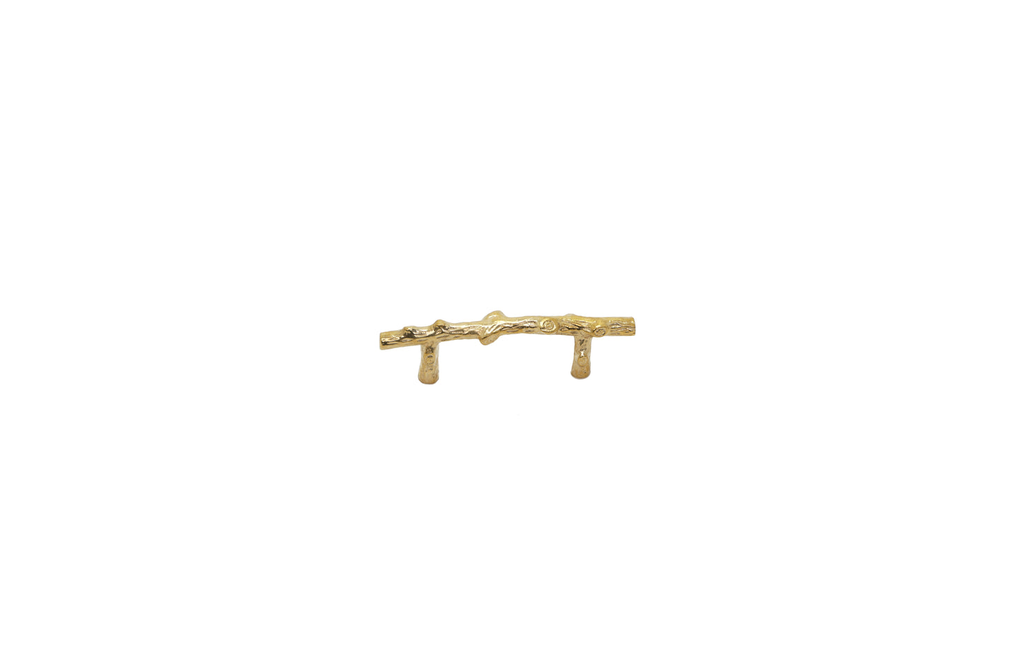Gold Twig Brass Pull – Nature-Inspired Solid Brass Handle in Three Sizes | The Bespoke Crafts