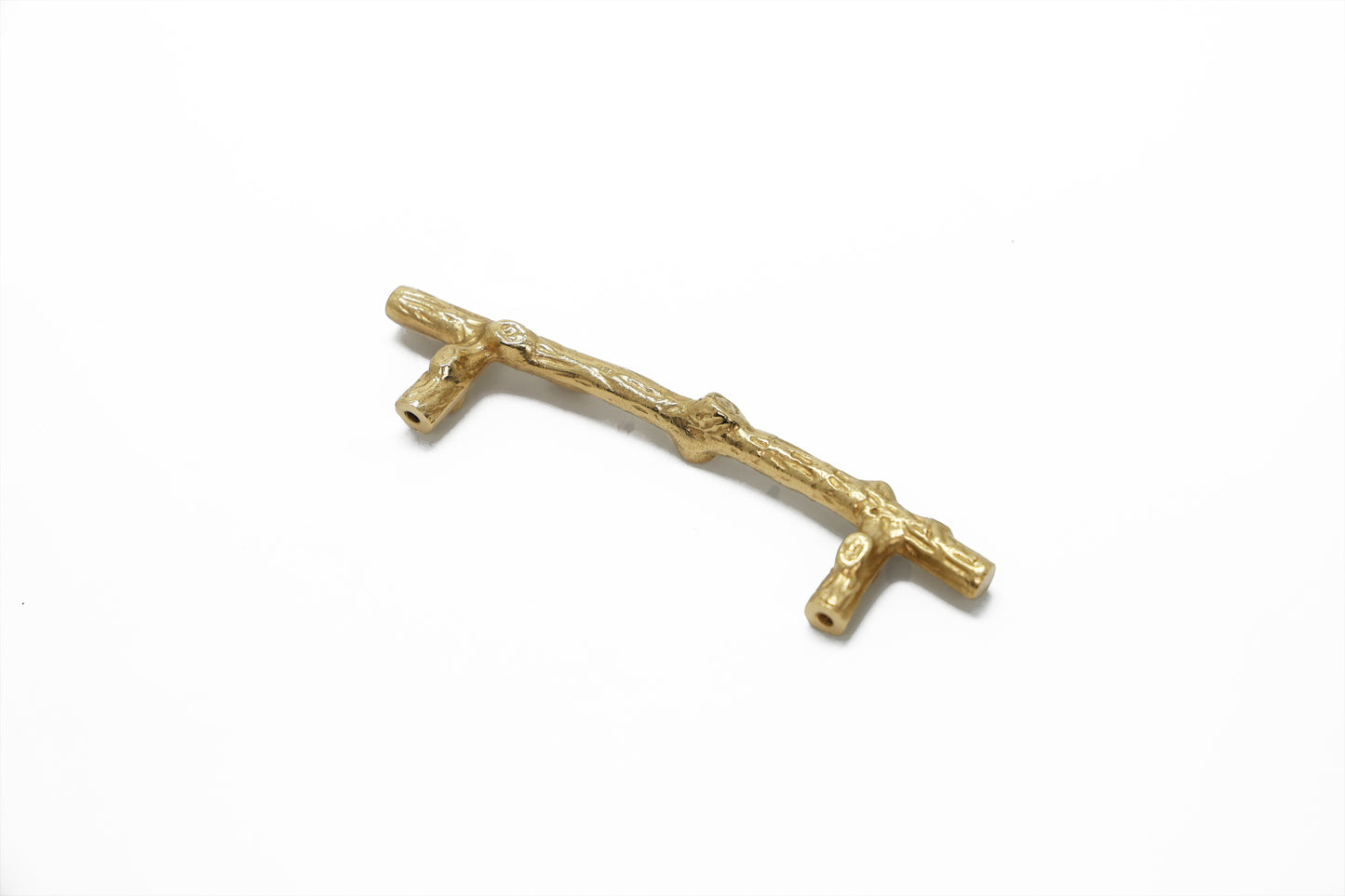 Gold Twig Brass Pull – Nature-Inspired Solid Brass Handle in Three Sizes | The Bespoke Crafts
