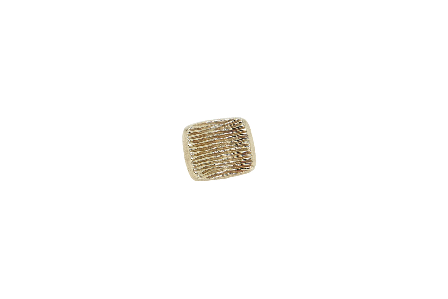 Brass Helix Square Knob – Twisted Layered Brass Cabinet Knob with Geometric Form | The Bespoke Crafts