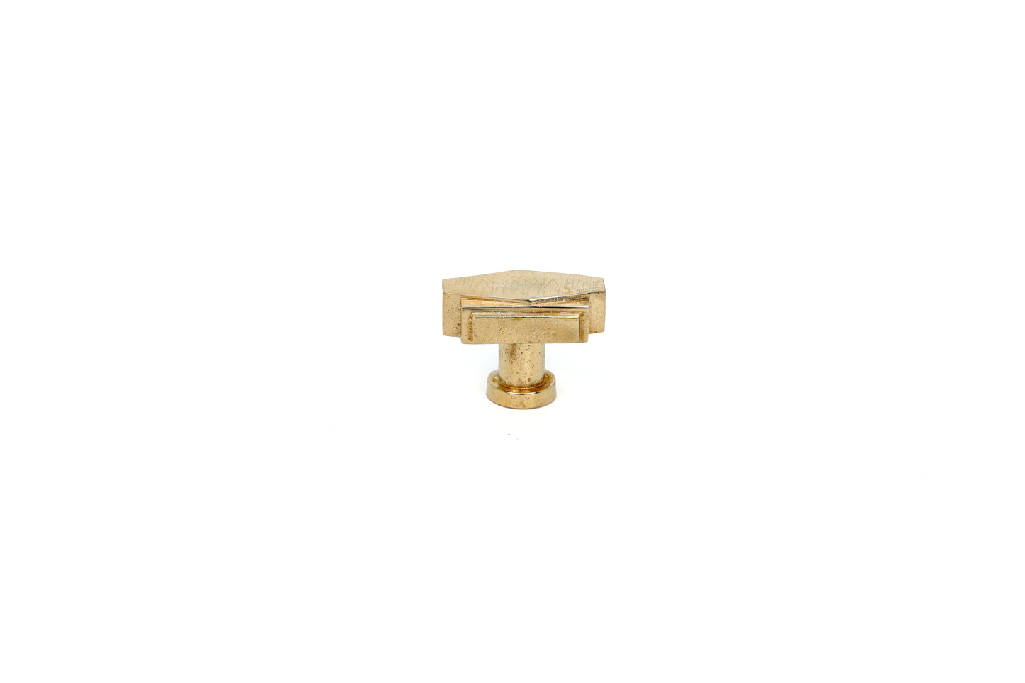 Helix Touch Brass Knob – Solid Brass Cabinet Knob for Contemporary Interiors | The Bespoke Crafts