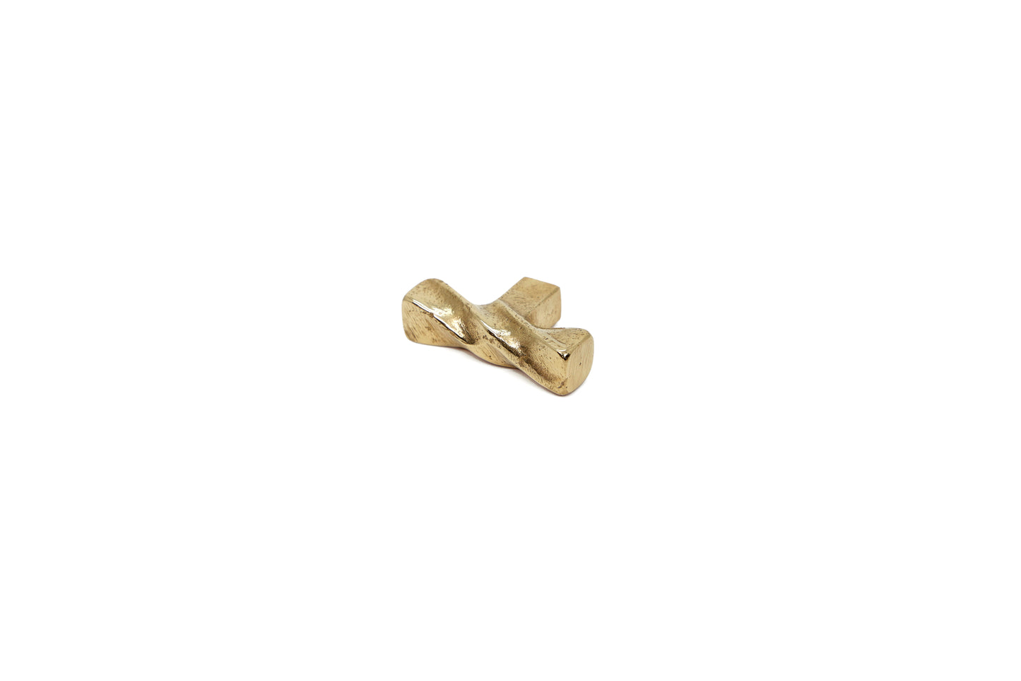 Brass Twist Knob – Sculpted Solid Brass Cabinet Pull with Twisted Design | The Bespoke Crafts