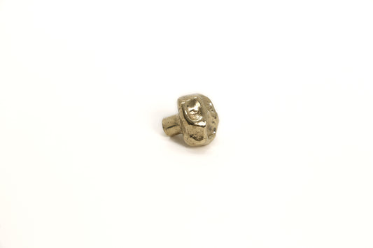Crater Curve Brass Furniture Knob – Textured Solid Brass Cabinet Knob for Drawers & Wardrobes | The Bespoke Crafts
