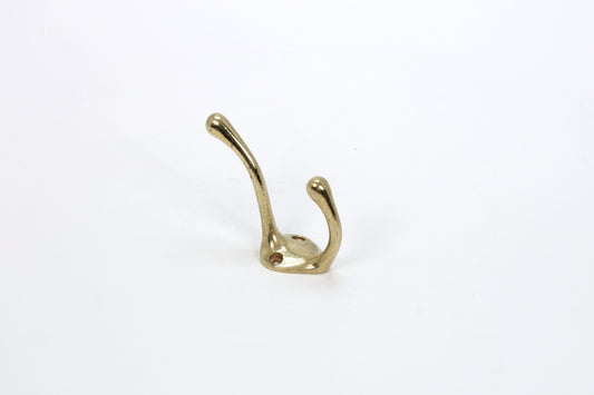 Arc Duo Brass Hook – Modern Twin-Hook Accent
