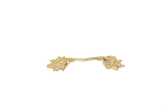 Everleaf Brass Pull – Nature’s Silhouette in Solid Brass