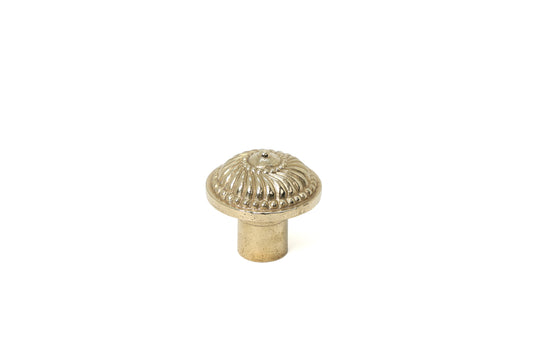 Vortex Brass Knob – Swirling Elegance in Solid Brass