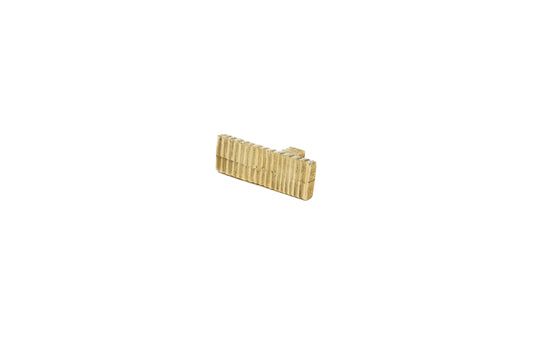 Ribbed Metallic Brass Knob – Sleek Detailing in Solid Brass
