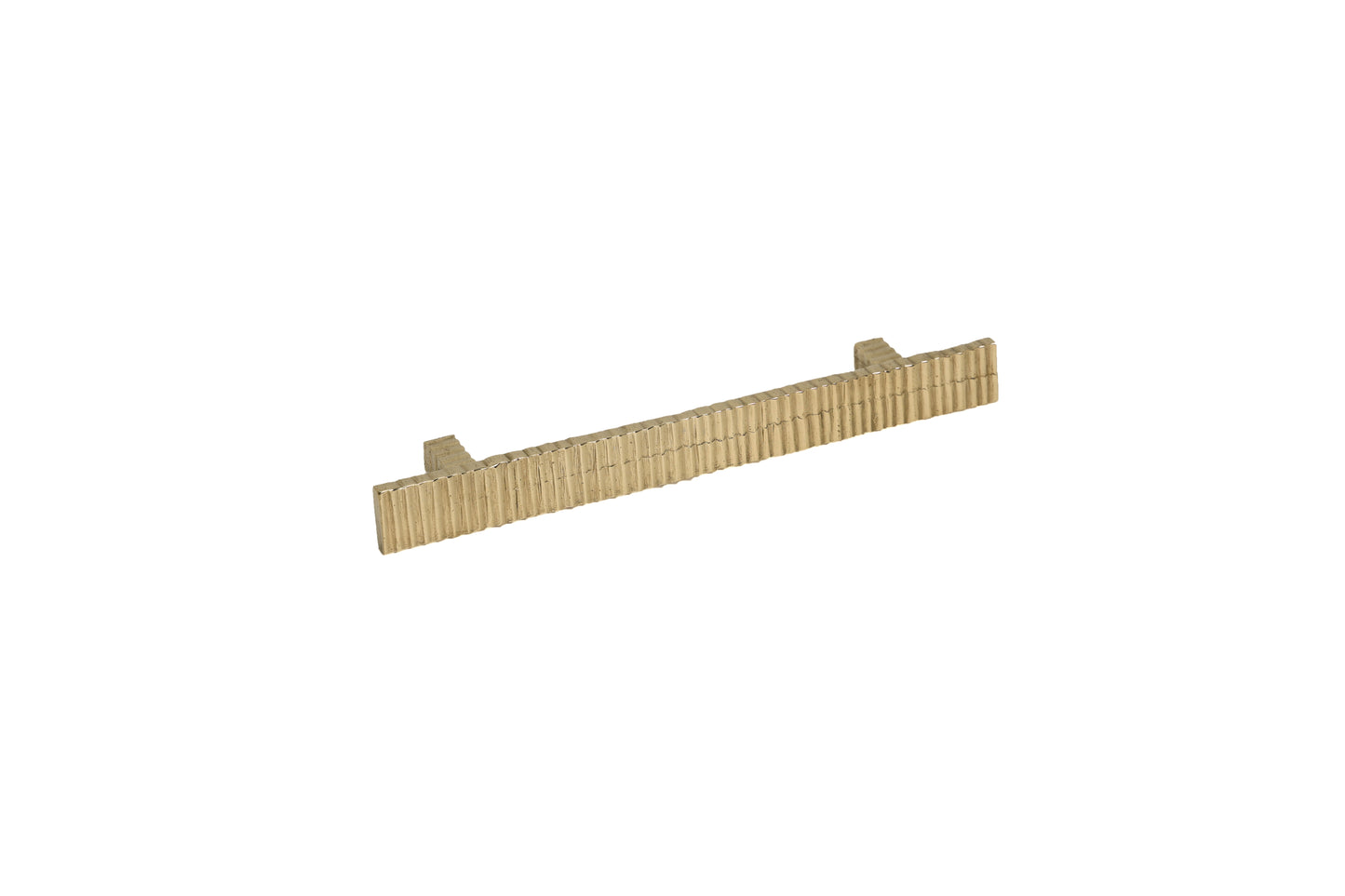 Ribbed Metallic Brass Drawer Pull – Timeless Texture in Five Sizes