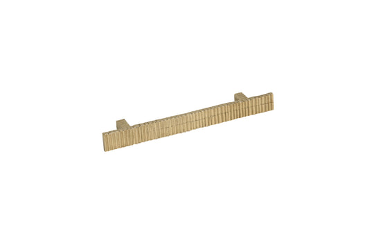 Ribbed Metallic Brass Drawer Pull – Timeless Texture in Five Sizes