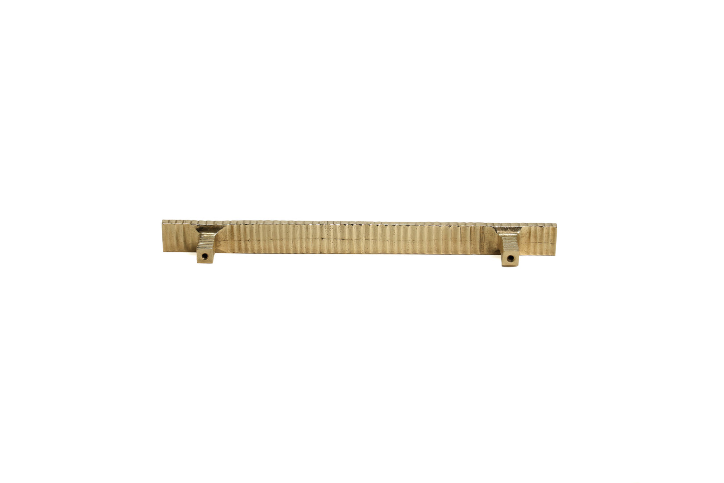 Ribbed Metallic Brass Drawer Pull – Timeless Texture in Five Sizes