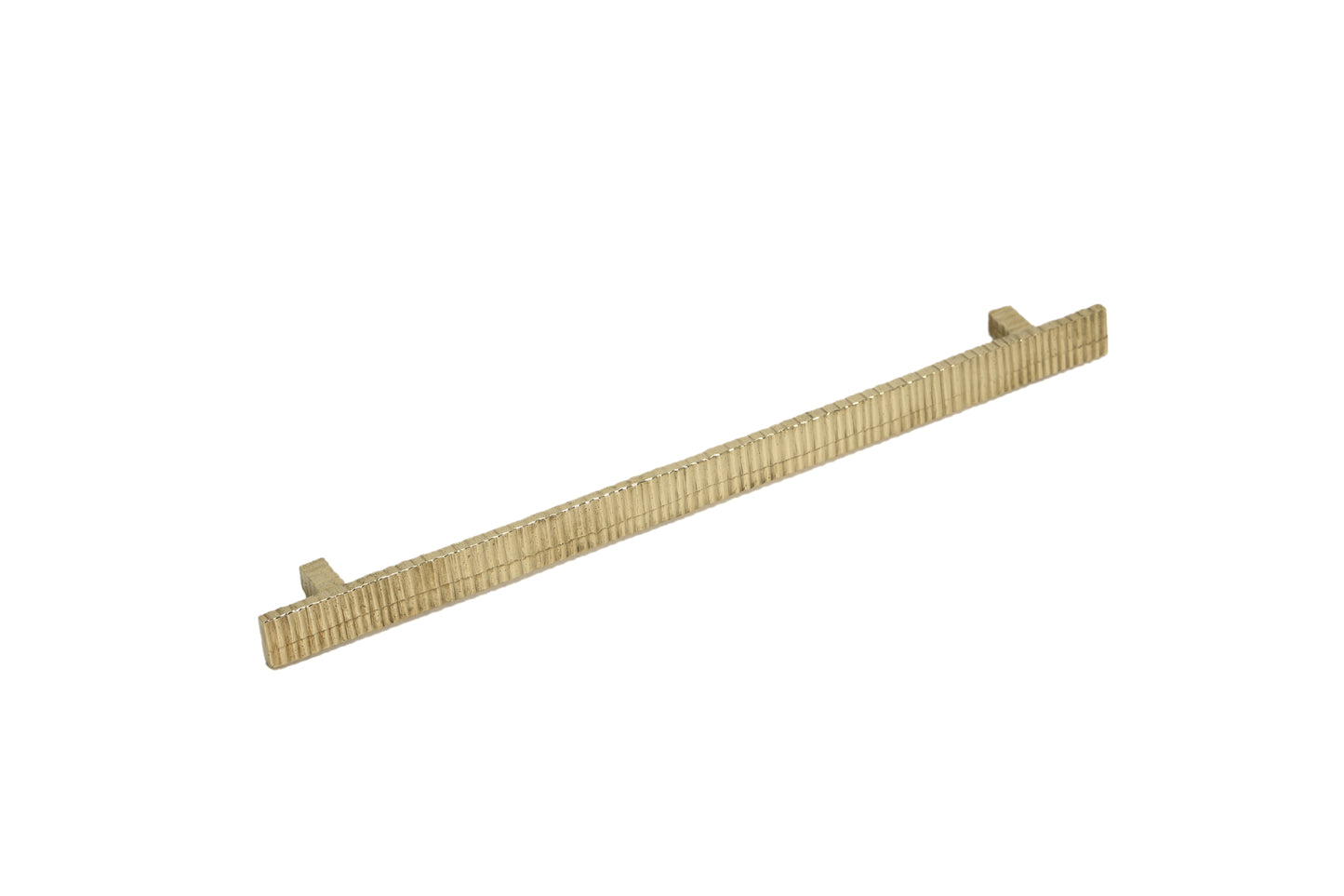 Ribbed Metallic Brass Drawer Pull – Timeless Texture in Five Sizes