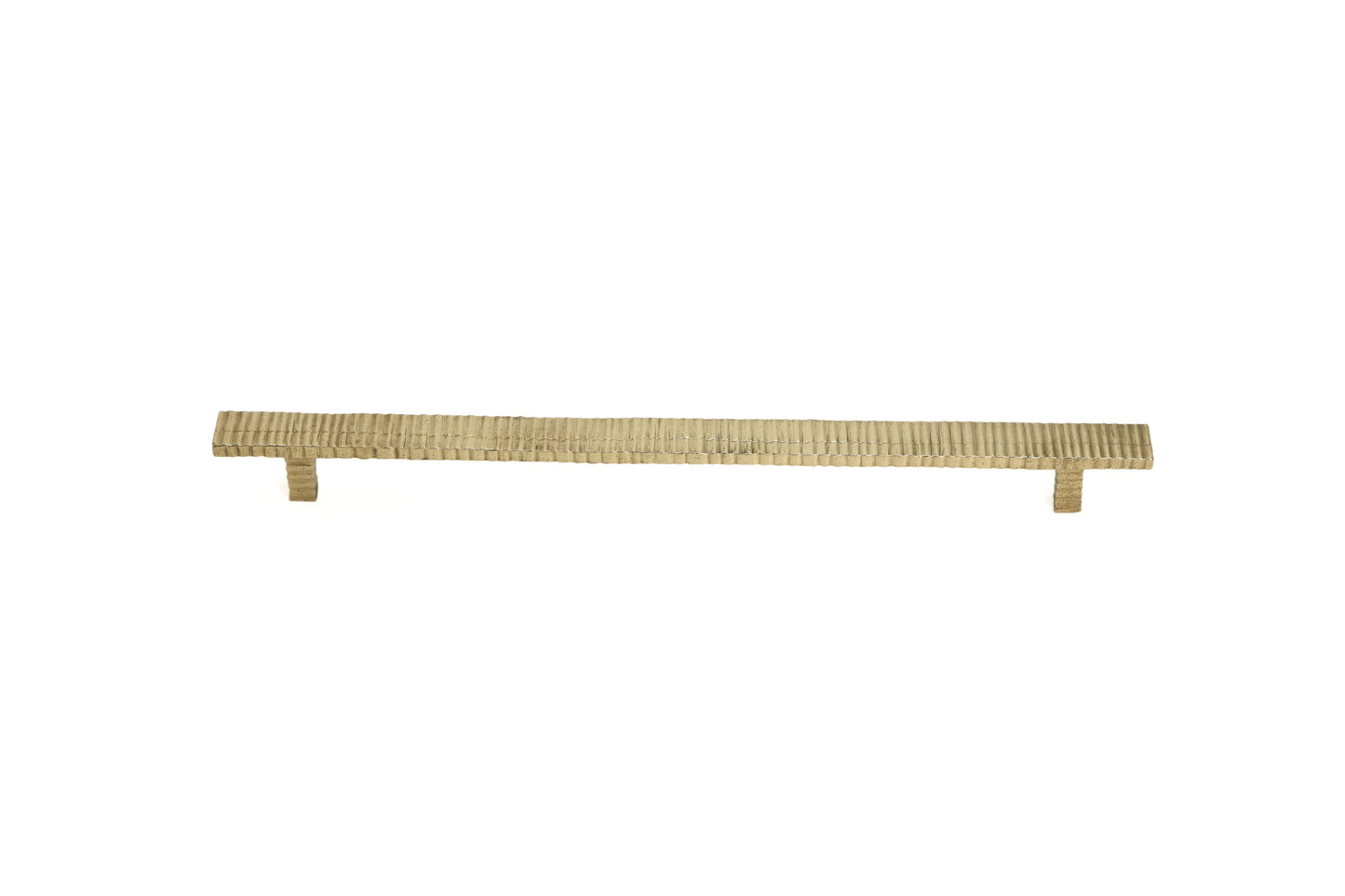 Ribbed Metallic Brass Drawer Pull – Timeless Texture in Five Sizes