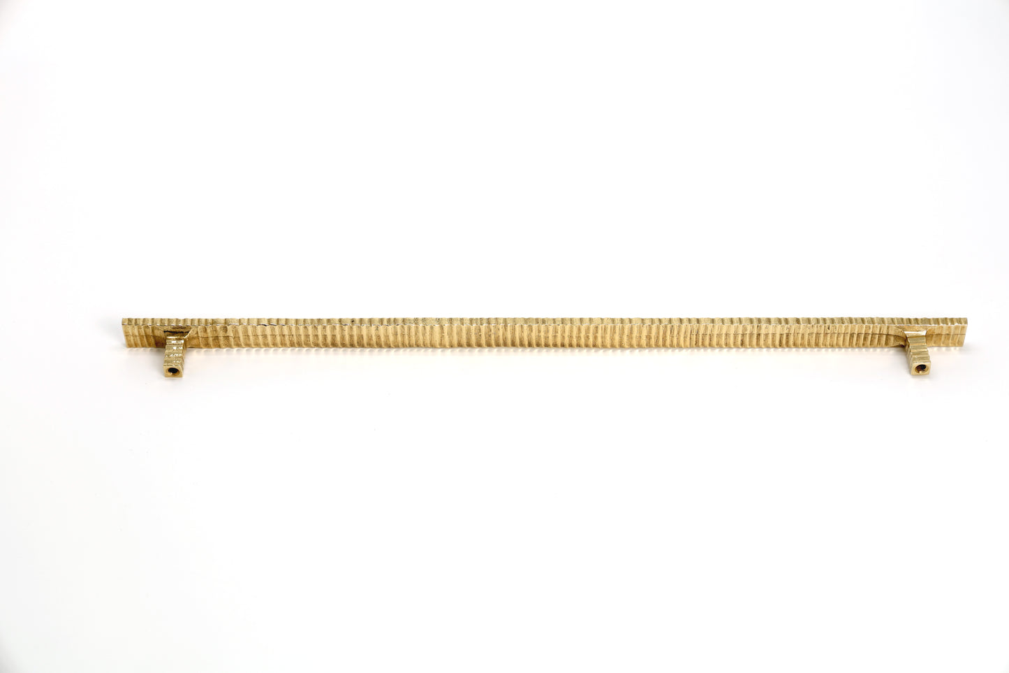 Ribbed Metallic Brass Drawer Pull – Timeless Texture in Five Sizes