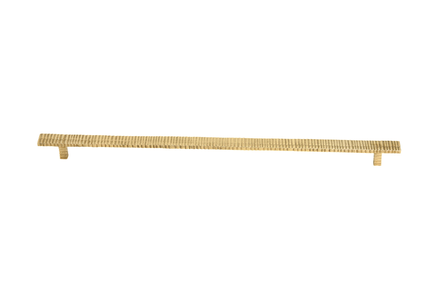 Ribbed Metallic Brass Drawer Pull – Timeless Texture in Five Sizes