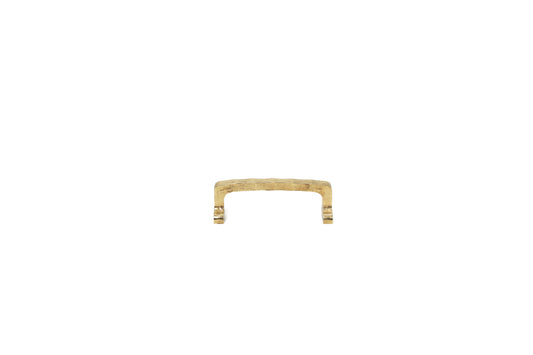Faceted Textured Brass Drawer Pull – Geometric Solid Brass Handle in 4 Sizes | The Bespoke Crafts