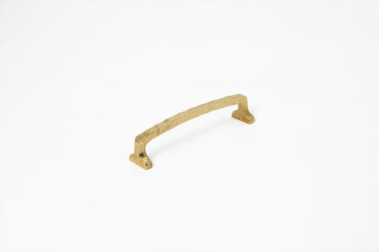 Faceted Textured Brass Drawer Pull – Geometric Solid Brass Handle in 4 Sizes | The Bespoke Crafts