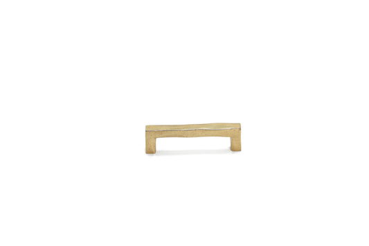 Handmade Square Wabi-Sabi Handle – Imperfectly Beautiful Brass Pull in 5 Sizes | The Bespoke Crafts