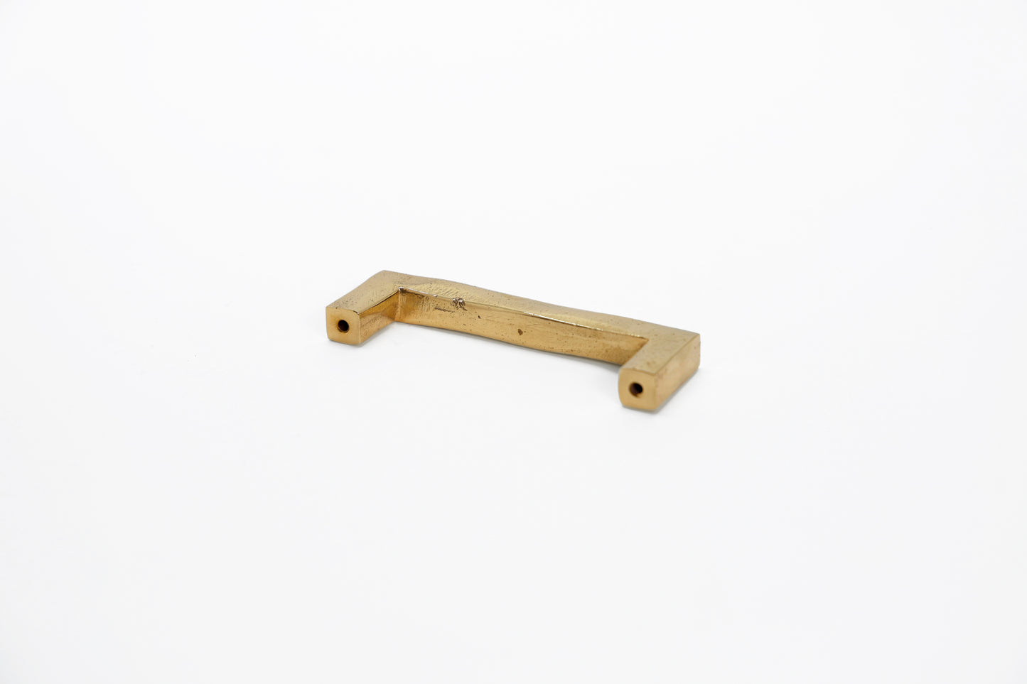 Handmade Square Wabi-Sabi Handle – Imperfectly Beautiful Brass Pull in 5 Sizes | The Bespoke Crafts