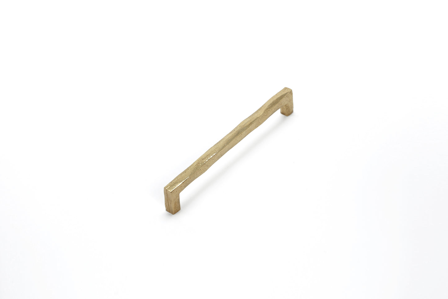 Handmade Square Wabi-Sabi Handle – Imperfectly Beautiful Brass Pull in 5 Sizes | The Bespoke Crafts