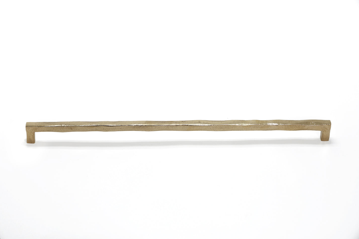 Handmade Square Wabi-Sabi Handle – Imperfectly Beautiful Brass Pull in 5 Sizes | The Bespoke Crafts