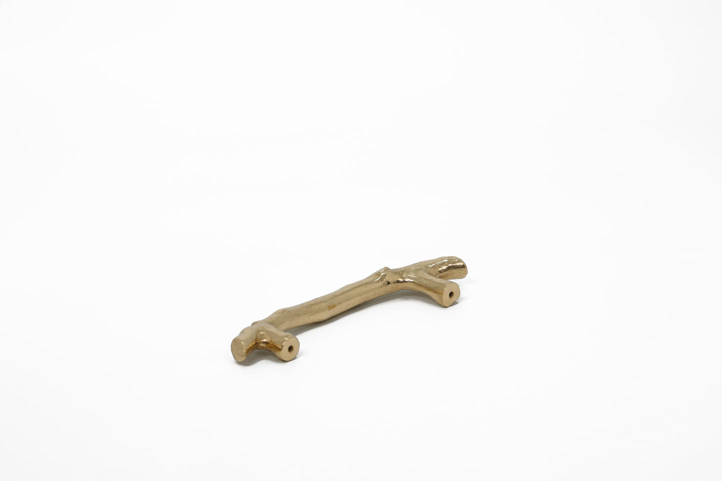 American Hornbeam Brass Pull – Nature-Inspired Textured Handle in 4 Sizes | The Bespoke Crafts
