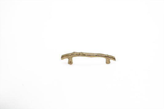 American Hornbeam Brass Pull – Nature-Inspired Textured Handle in 4 Sizes | The Bespoke Crafts