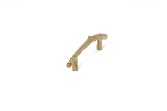 American Hornbeam Brass Pull – Nature-Inspired Textured Handle in 4 Sizes | The Bespoke Crafts