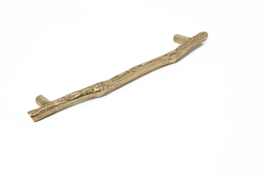 Brass Lateral Branches Pull – 12” Center to Center Organic Brass Cabinet Handle | The Bespoke Crafts
