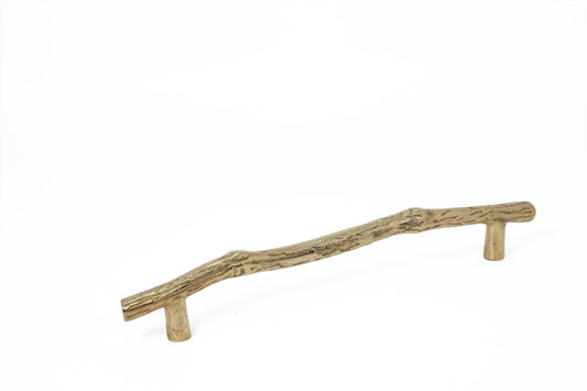 Brass Lateral Branches Pull – 12” Center to Center Organic Brass Cabinet Handle | The Bespoke Crafts