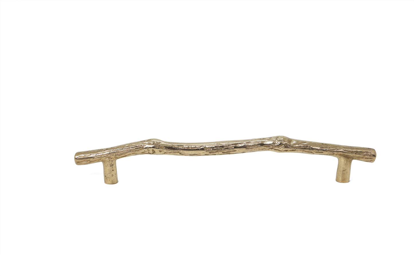 Brass Lateral Branches Pull – 12” Center to Center Organic Brass Cabinet Handle | The Bespoke Crafts
