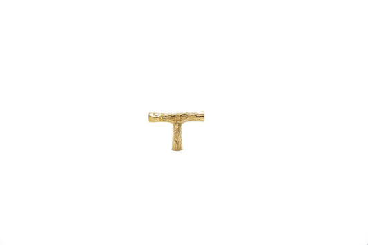 Gold Twig Brass Knob – Nature-Inspired Textured Solid Brass Knob | The Bespoke Crafts