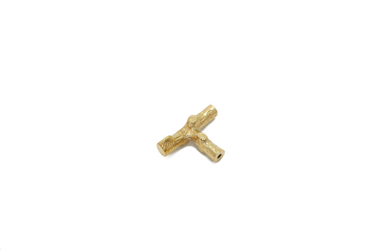 Gold Twig Brass Knob – Nature-Inspired Textured Solid Brass Knob | The Bespoke Crafts