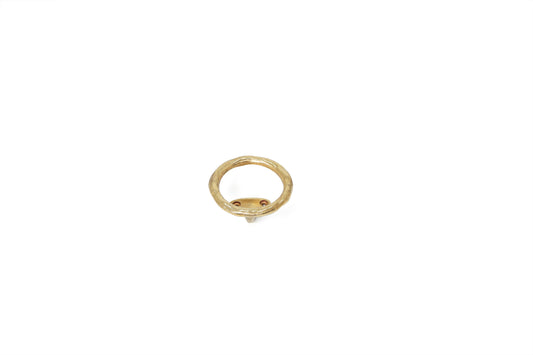 Echo Crest Brass Knob – Classic Hollow 3” Cabinet Knob with Sculpted Silhouette | The Bespoke Crafts