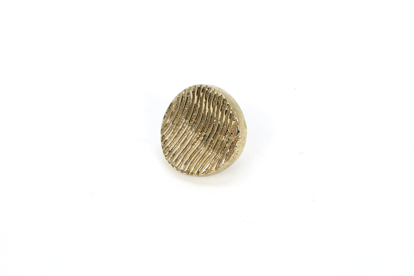 Brass Bloom Knob – Layered Round Solid Brass Cabinet Knob | The Bespoke Crafts