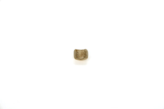 Brass Helix Square Knob – Twisted Layered Brass Cabinet Knob with Geometric Form | The Bespoke Crafts